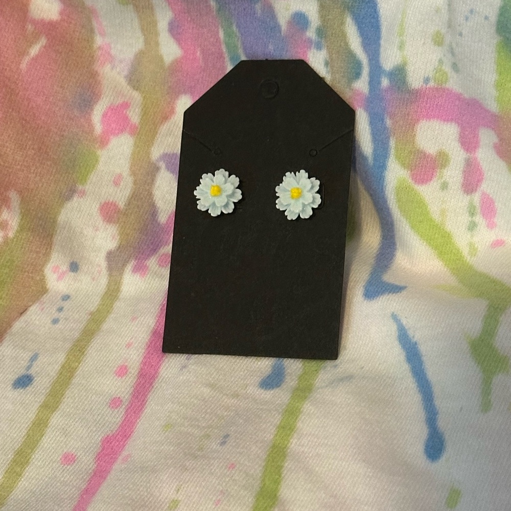 Daisy Flower Earrings for Kids